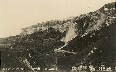 Undercliff landslip